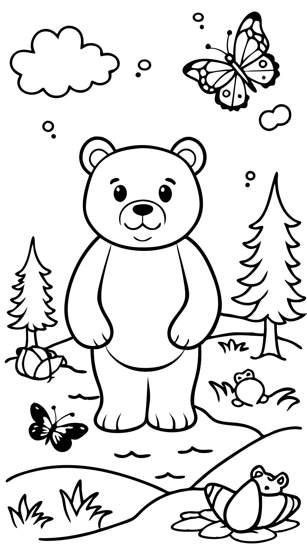 little bear coloring pages